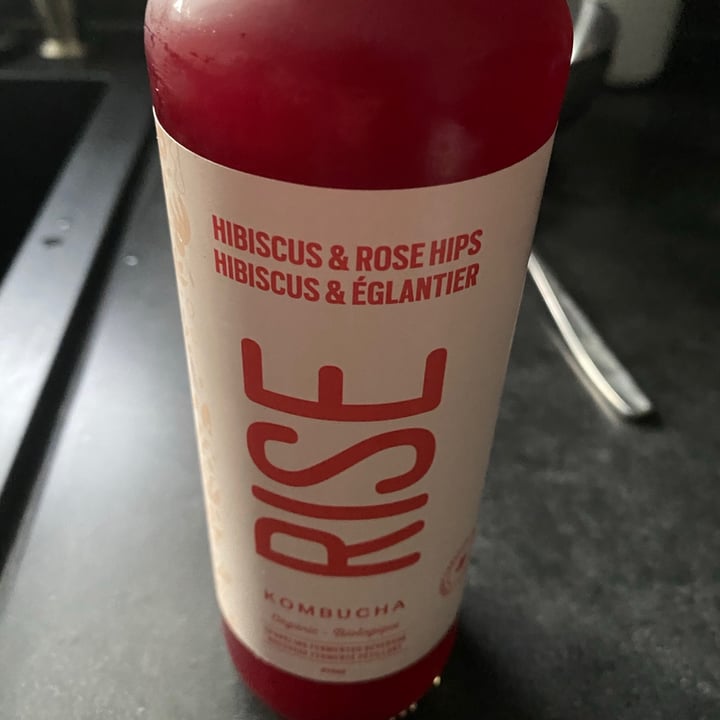 photo of RISE Kombucha Hibiscus & Rose Hip Kombucha shared by @veganmika on  24 Jul 2021 - review