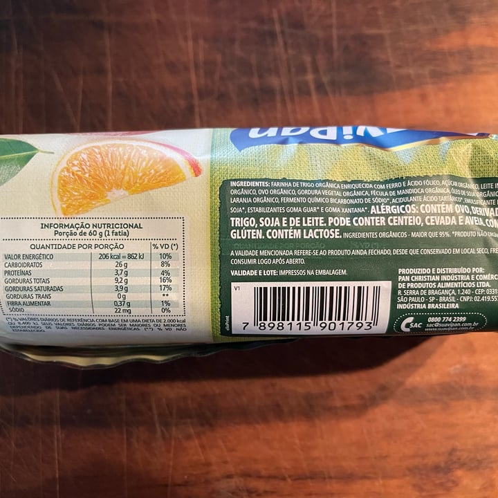 review photo of Suavipan Bolo Organico sabor Laranja shared by @mi-kterine on 10 May 2022 - review