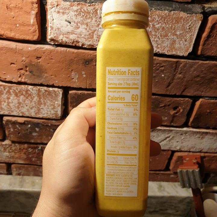 photo of Trader Joe's Almond butter turmeric salad dressing shared by @autumnleaves on  12 Oct 2020 - review