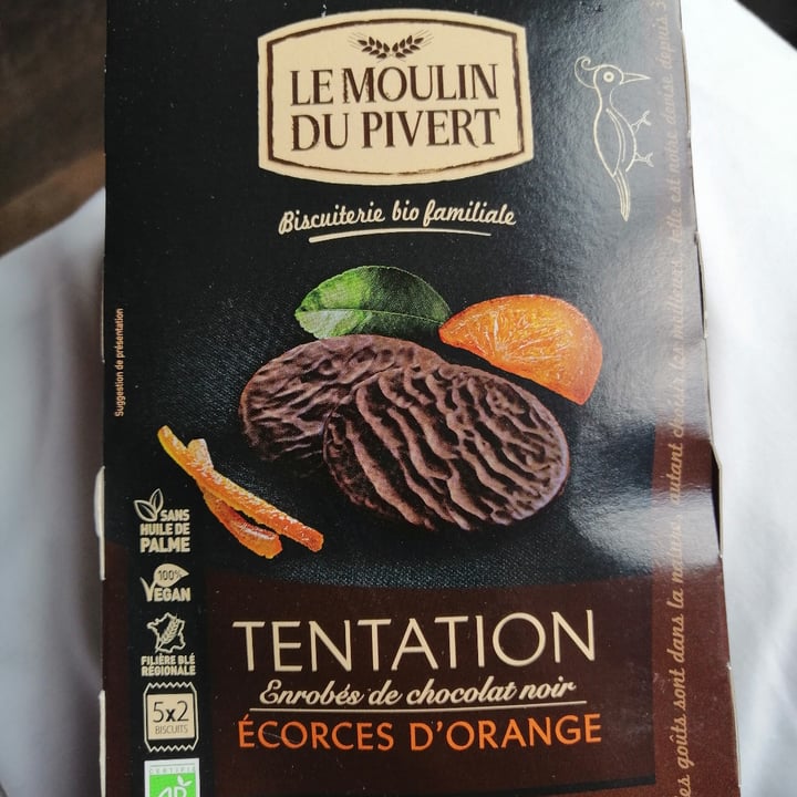 photo of Le Moulin Du Pivert Tentation enrobés de chocolat noir - Écorces D’orange shared by @lavinia88 on  22 May 2022 - review