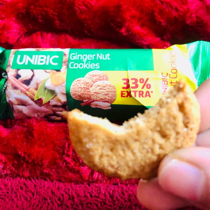 photo of Unibic Ginger Nut Cookies shared by @vegankaran on  27 Jan 2022 - review