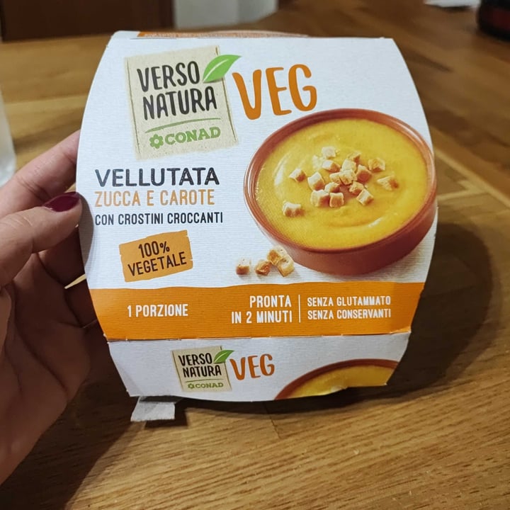 photo of Verso Natura Conad Veg Vellutata di zucca e carote shared by @valerycarrie on  13 Oct 2022 - review