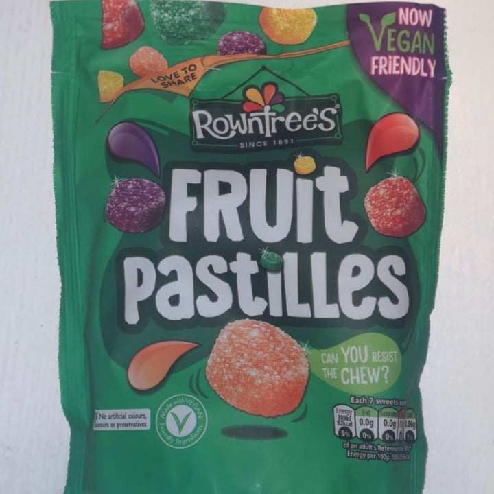 photo of Rowntree's Fruit Pastilles shared by @veganoso on  26 Feb 2021 - review