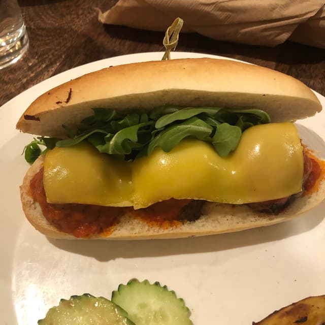 菜肴“Impossible Meat Ball Sandwich”的照片