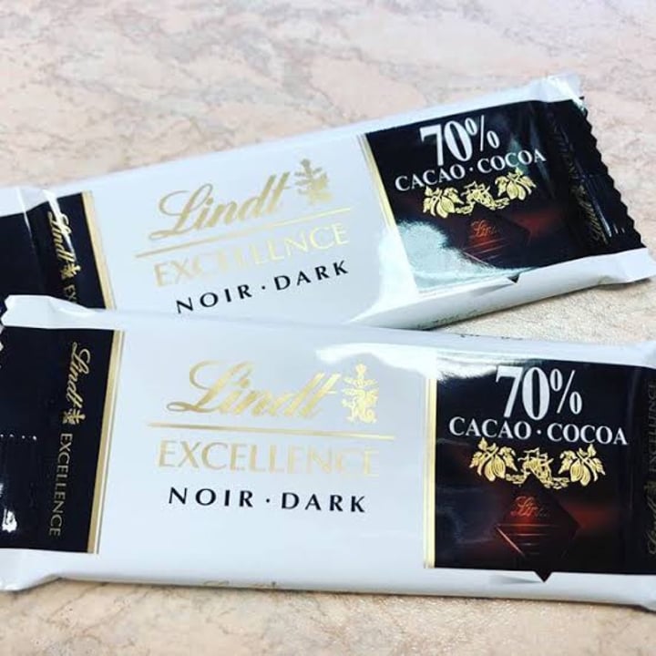 photo of Lindt 70% Cocoa Dark Chocolate Excellence Bar shared by @rebecashary on  28 Mar 2020 - review