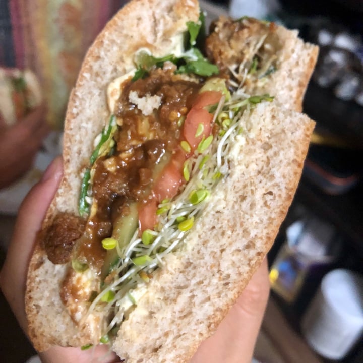 photo of Peace Cafe Tempeh Katsu Sandwich shared by @alohaanimalsanctuary on  20 Nov 2020 - review