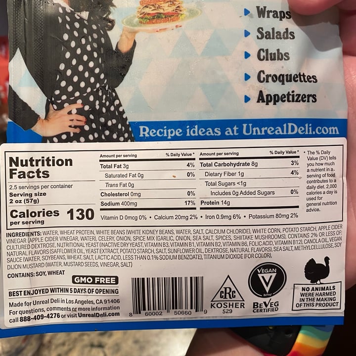 review photo of Mrs. Goldfarb’s Unreal Deli Unreal Roasted Turk'y shared by @shizomaru on 14 Aug 2022 - review