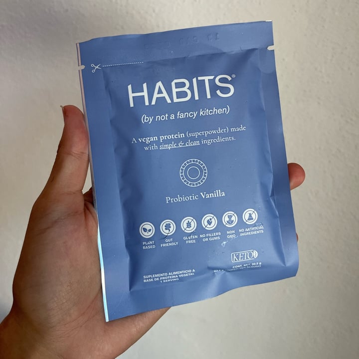 photo of Habits by Not a Fancy Kitchen Vegan Protein Vanilla shared by @anagnk on  07 Sep 2022 - review