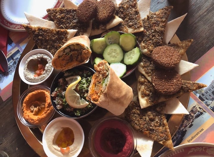 photo of Café Damascus Vegan plate shared by @kayastomp on  03 Apr 2020 - review
