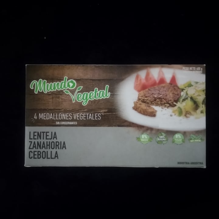 photo of Mundo Vegetal Medallones de lenteja, zanahoria y cebolla shared by @brenduliiii on  03 Feb 2021 - review