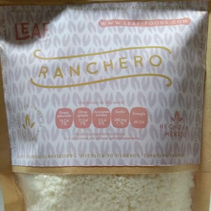 review photo of Leaf Queso ranchero shared by @refinnej on 29 Apr 2020 - review