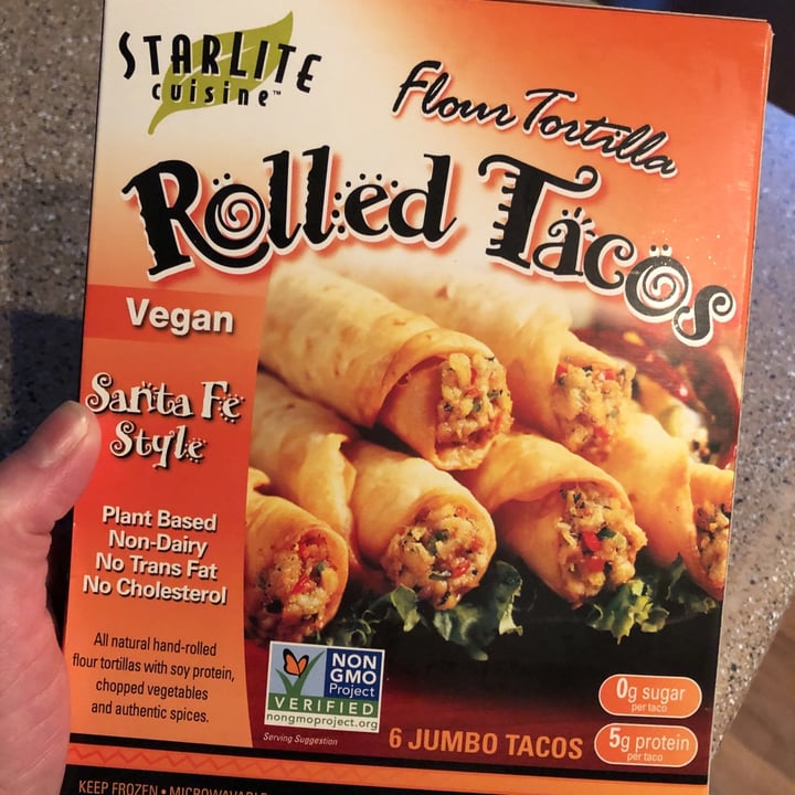 photo of Starlite Cuisine Vegan “Sante Fe Style” Rolled Tacos shared by @mammadogood on  03 Nov 2020 - review