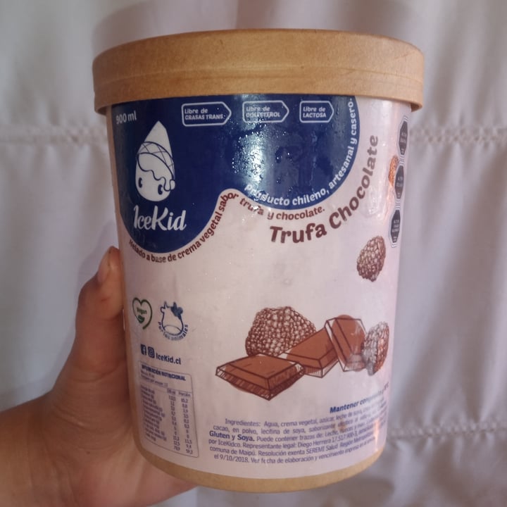 photo of Icekid Helado De Trufa Chocolate shared by @amayamartinez on  24 Oct 2020 - review