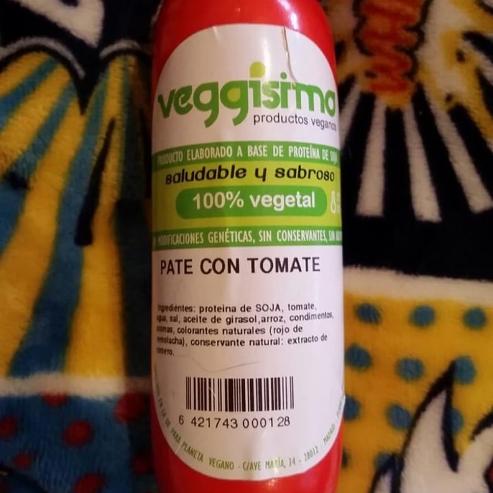 photo of Veggisimo Paté de tomate shared by @bigvegantheory on  21 Oct 2020 - review