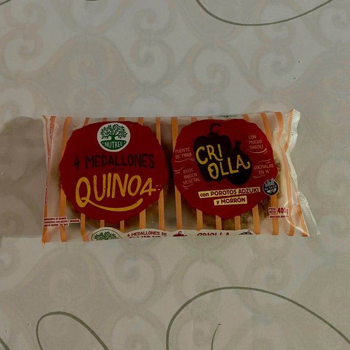 review photo of Nutree Medallones de Quinoa Criolla con Porotos Aduki y Morron shared by @alexisedsoto on 03 Aug 2022 - review