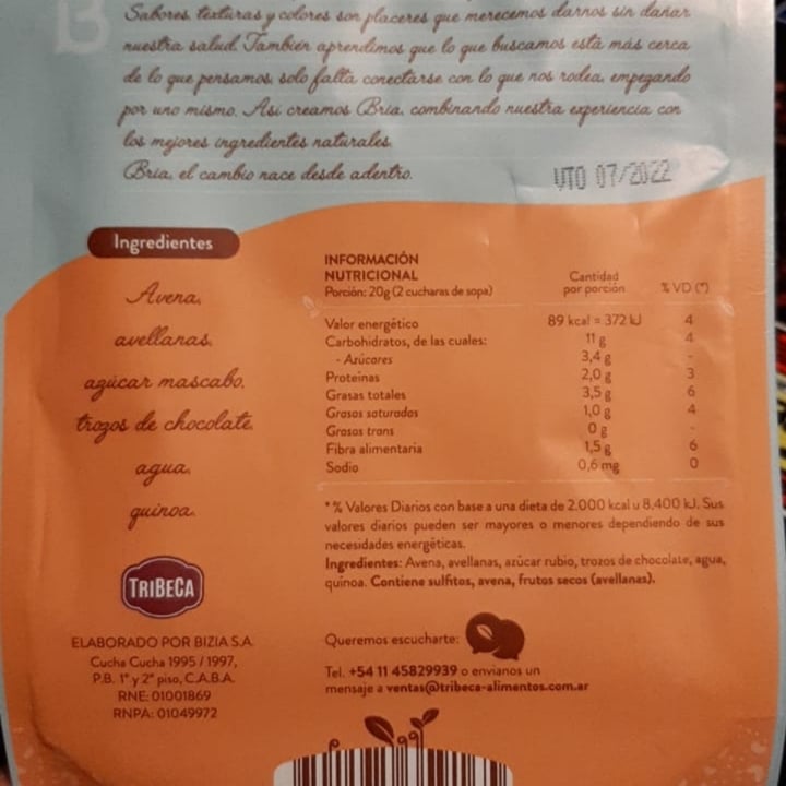 photo of Bria Chocolate Y Avellanas shared by @soynayme on  19 May 2022 - review
