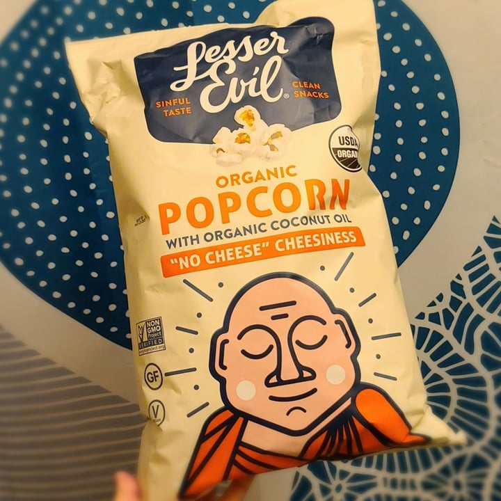 photo of Lesser Evil Snacks Organic Popcorn: “No Cheese” Cheesiness shared by @agreene428 on  22 Jan 2022 - review