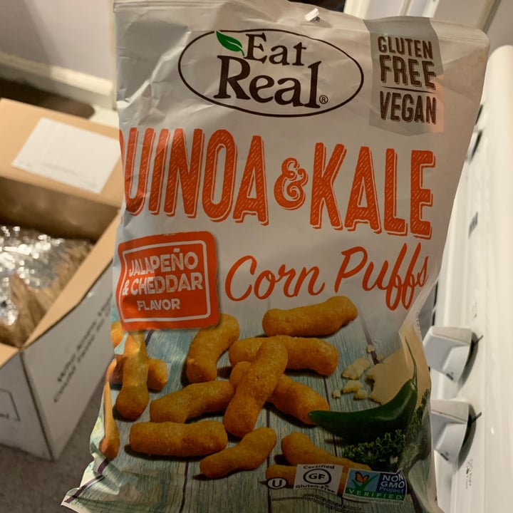 photo of Eat Real Jalapeno & Cheddar Quinoa Puffs shared by @allhess on  21 Mar 2021 - review