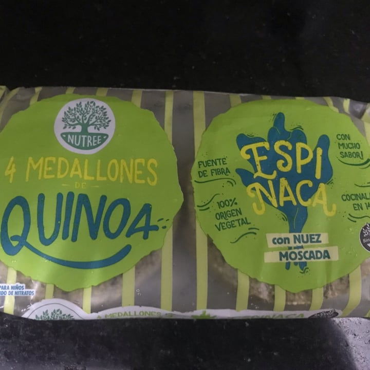photo of Nutree Medallon de Quinoa de Espinaca con Nuez Moscada shared by @guadacampo on  17 Feb 2022 - review
