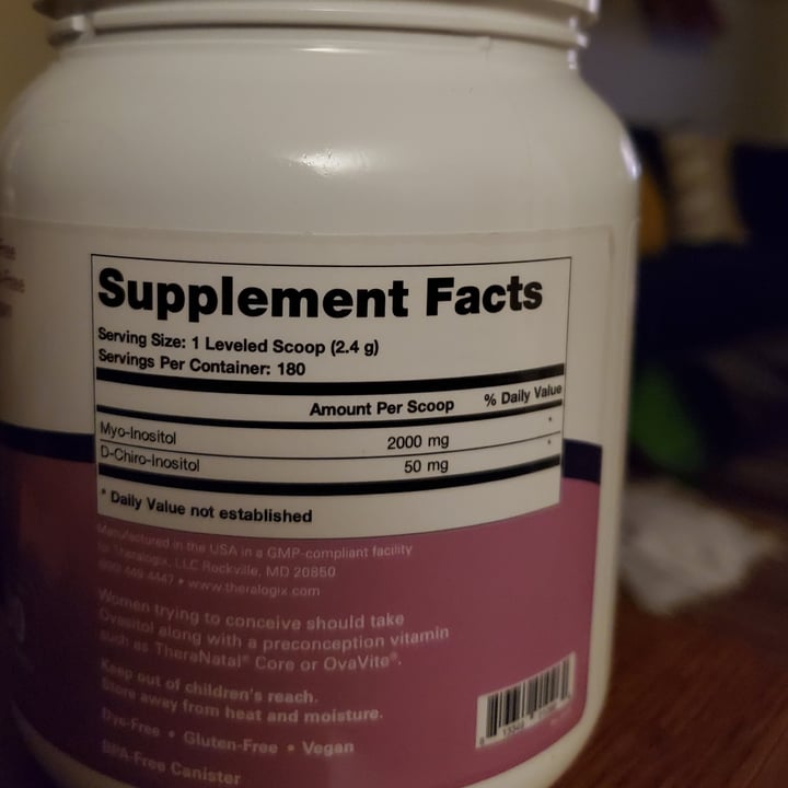 photo of Theralogix Nutritional Science Ovasitol Inositol Supplement shared by @chochos on  30 May 2022 - review