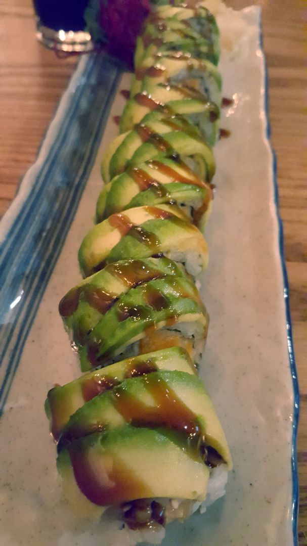 review photo of GYOKO SUSHI Vegetable green dragon roll shared by @abstractauras on 05 Jun 2019 - review