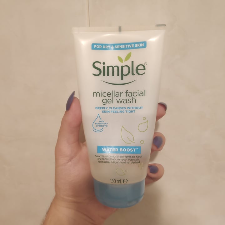 photo of Simple Micellar Facial Gel Wash shared by @elenacasadoyt on  20 Aug 2021 - review