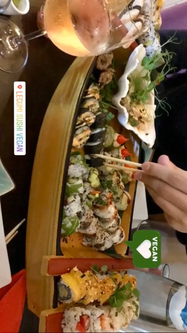 photo of Legumi Sushi Vegan Sushi all you can eat shared by @vegandumbo on  16 Apr 2020 - review
