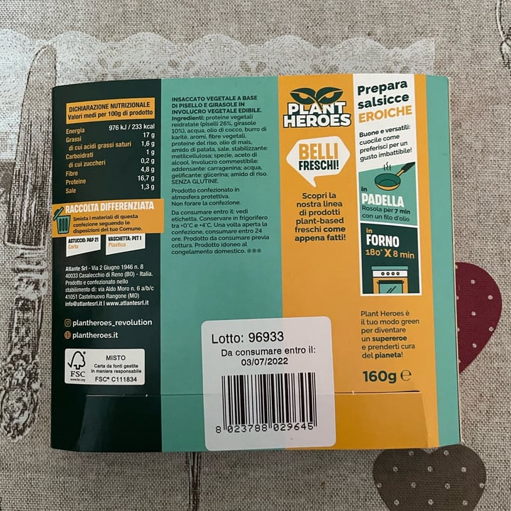 review photo of Plant Heroes Delicious Salsiccia shared by @akithemooncat on 12 Jun 2022 - review