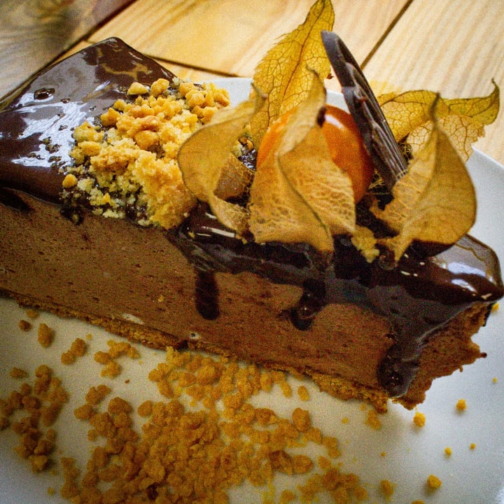 photo of Veganitessen Chocolate Cheecake With Physalis shared by @veganartivist on  13 May 2022 - review