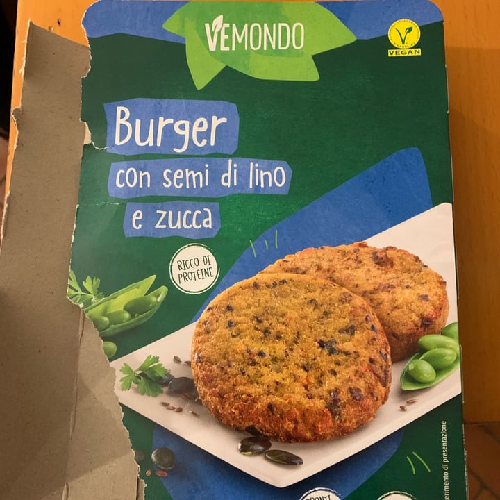 photo of Vemondo  Burger Semi di Lino e Zucca shared by @raffaellosanzio on  27 Oct 2022 - review