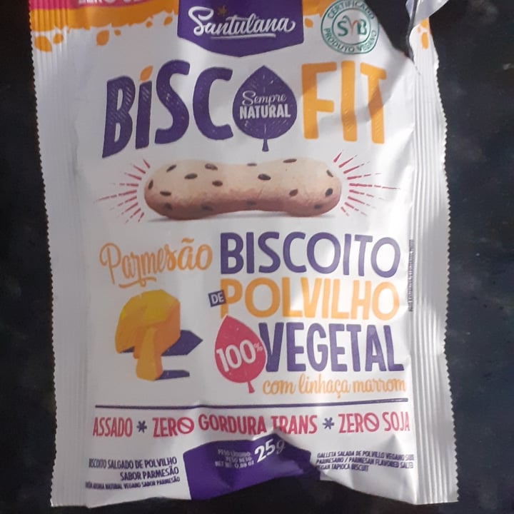photo of Santulana Biscofit Biscoito De Polvilho Vegano - Sabor Parmesão shared by @lenacui on  02 Feb 2022 - review