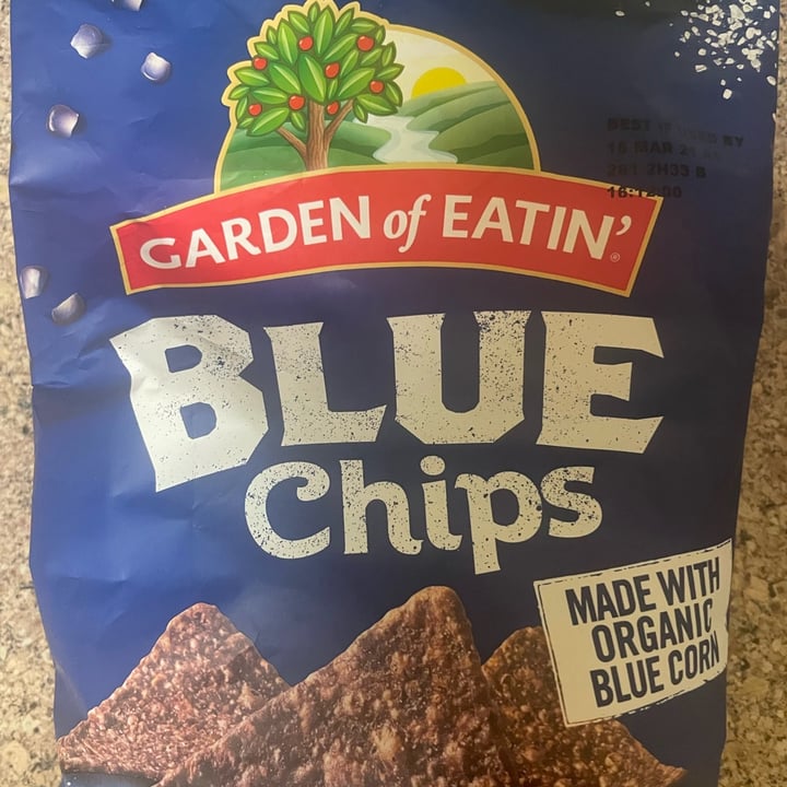 photo of Garden of Eatin' Blue Chips shared by @veg4n on  26 Oct 2021 - review