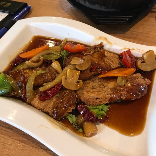 Photo of the dish “Beancurd skin in gongbao sauce”