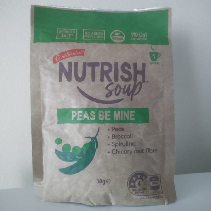 photo of Continental Peas Be Mine Nutrish Soup shared by @veganadam on  12 Sep 2021 - review
