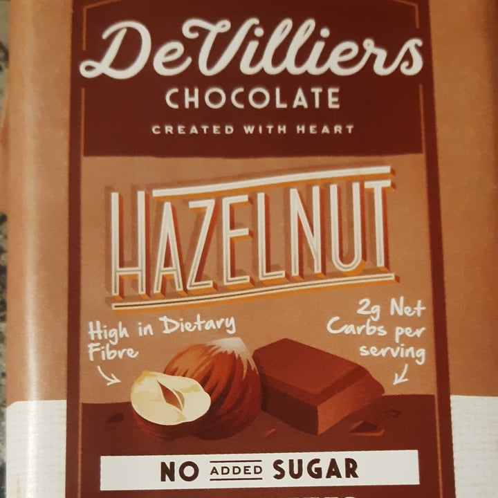 review photo of De Villiers Chocolate Hazelnut No Sugar Added Bar shared by @letschoosecompassion on 18 Jul 2022 - review