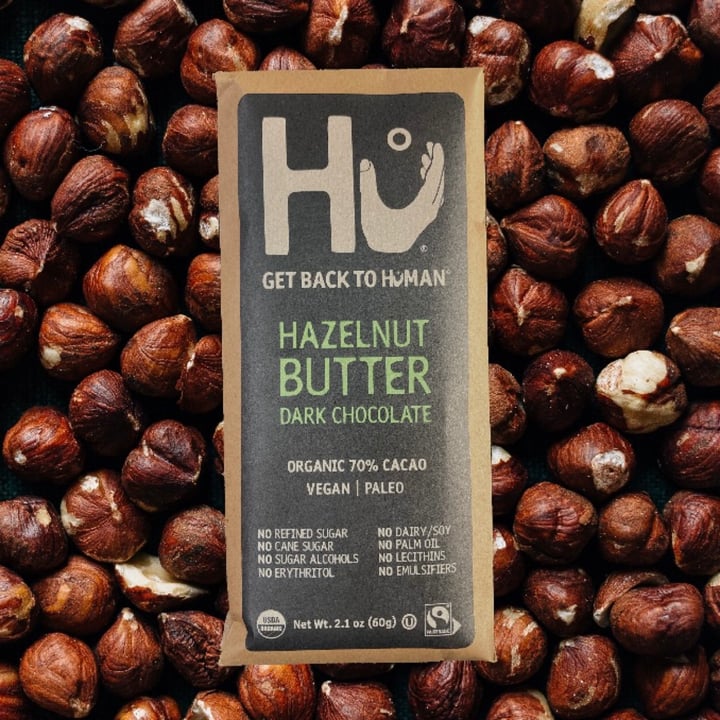 photo of Hu Kitchen Hazelnut Butter Dark Chocolate shared by @glutenfreevee on  05 Apr 2022 - review