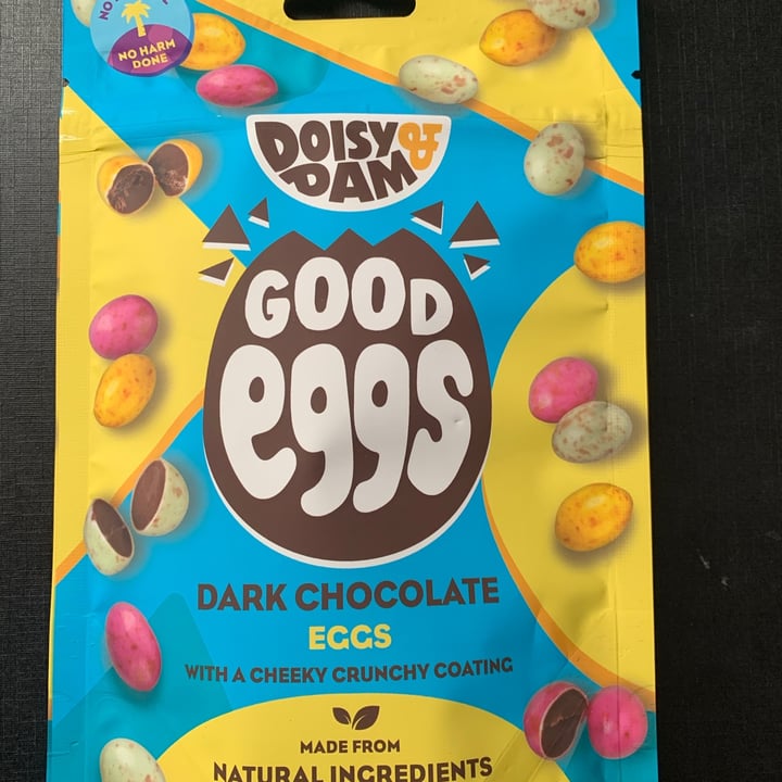 photo of Doisy & Dam Good Eggs (Dark Chocolate Eggs) shared by @frogusvegan on  02 Mar 2021 - review