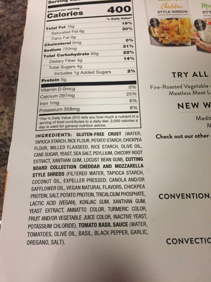 review photo of Daiya Cheeze Lover’s Thin Crust Gluten-Free Pizza shared by @theanxiousvegan on 05 Mar 2020 - review