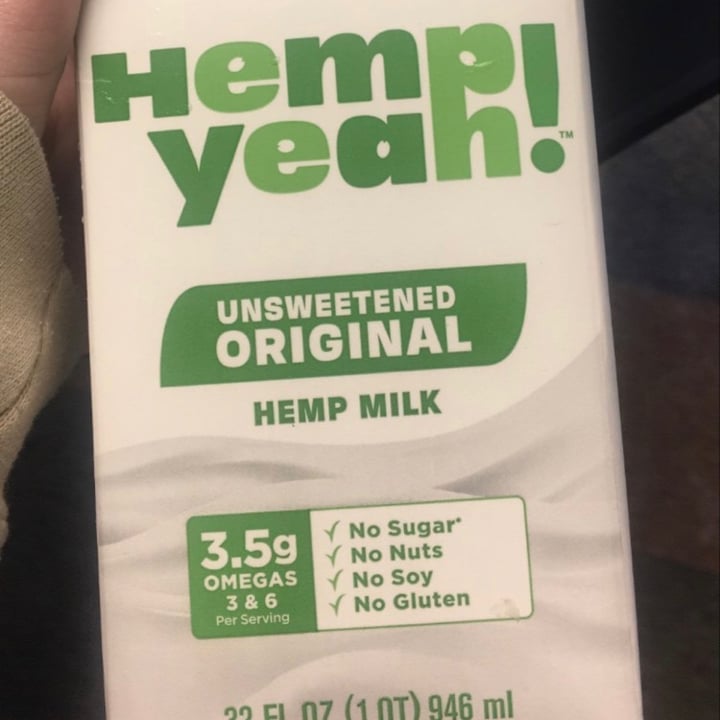 Manitoba Harvest Hemp Yeah! Original Unsweetened Hemp Milk Review