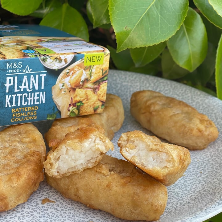 photo of Plant Kitchen (M&S) Battered Fishless Goujons shared by @familywanderful on  07 Sep 2021 - review