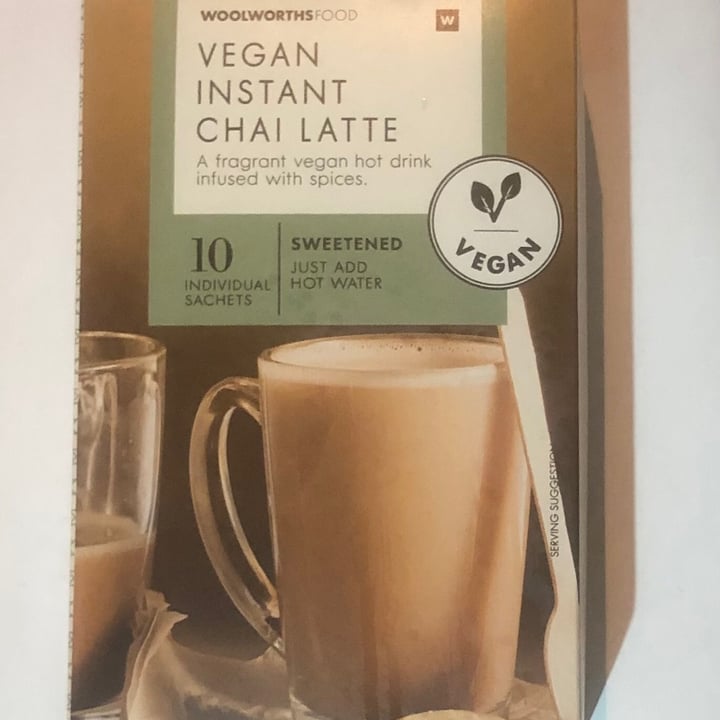 photo of Woolworths Food Vegan Instant Chai Latte shared by @1sabe11a on  15 Aug 2021 - review