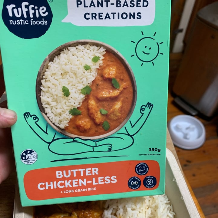 photo of ruffie rustic foods Butter Chicken-less shared by @pattyvegan on  27 Mar 2022 - review
