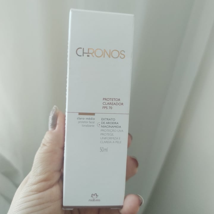 photo of Natura Chronos protetor clareador FPS 70 shared by @tatiperes2 on  12 May 2022 - review