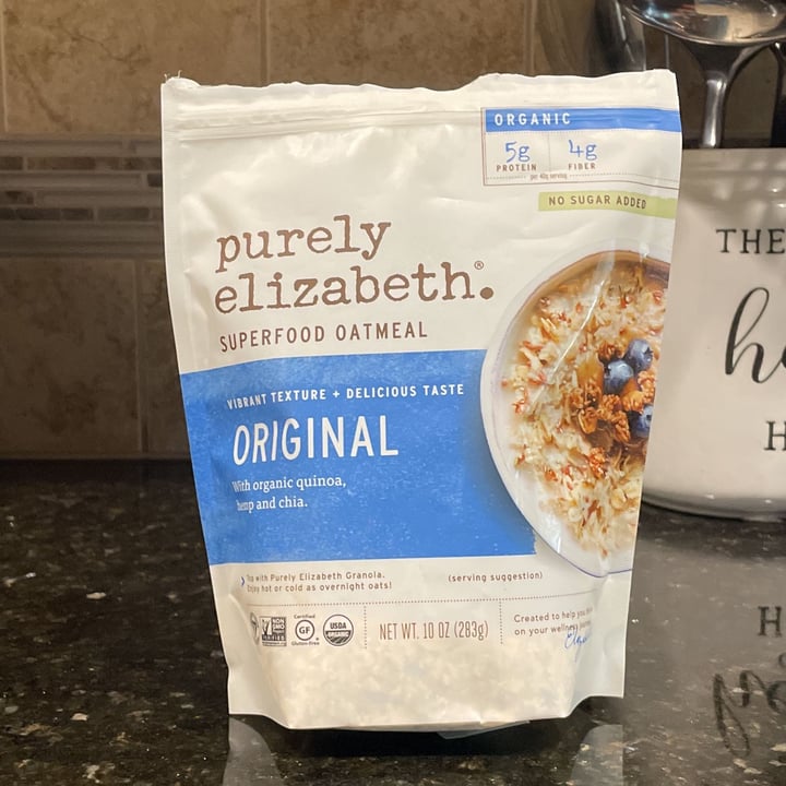 photo of Purely Elizabeth Original superfood oatmeal shared by @earthbug on  22 May 2022 - review