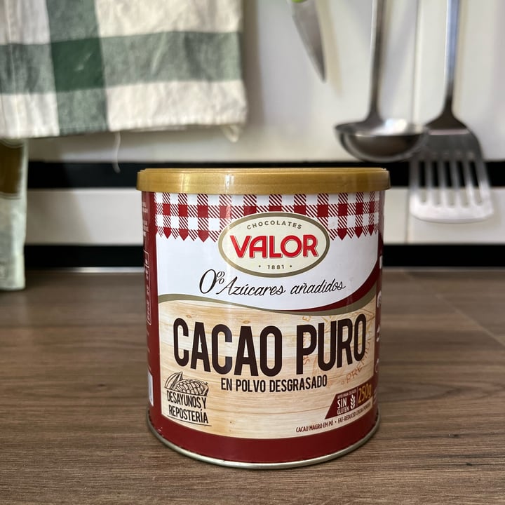 photo of Valor Cacao Puro En Polvo Desgrasado 0% Azúcares Añadidos shared by @monada on  07 May 2022 - review