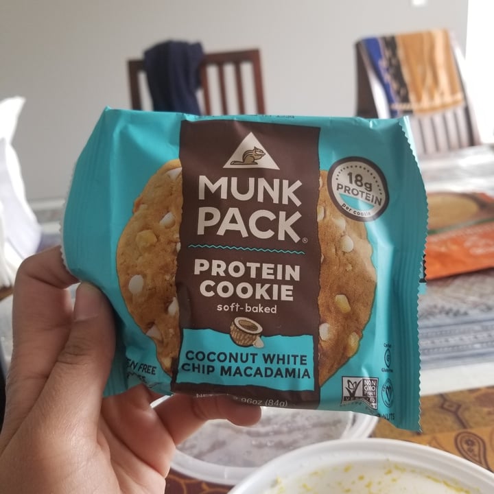 photo of Munk Pack Munk Pack Coconut White Chip Macadamia Protein Cookie shared by @navnismehta on  24 Apr 2020 - review