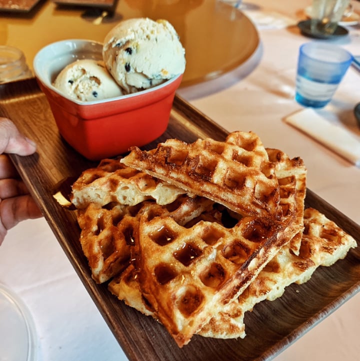 photo of Well Dressed Salad Bar Fluffy Vaffles with Vegan Ice Cream shared by @goodvibesonly on  12 Apr 2019 - review