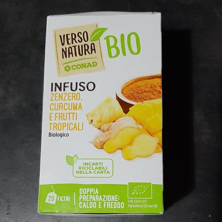 review photo of Verso Natura Conad Veg Infuso zenzero, curcuma e frutti tropicali shared by @ale-cip on 15 May 2022 - review