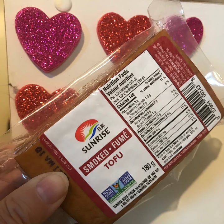 photo of Sunrise Soya Foods Smoked tofu shared by @jennyveganmcqueen on  26 Feb 2021 - review