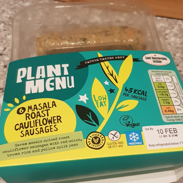 photo of Plant Menu Masala roast cauliflower sausages shared by @emilythejoyfulnomad on  07 Feb 2021 - review